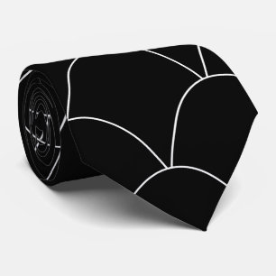 Black Art Deco Design Krawatte