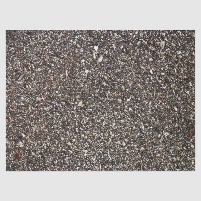Black Asphalt Print Seidenpapier (Vorderseite)