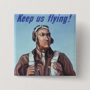 Black Aviators: Militärischer Kampfdienst der USA Button
