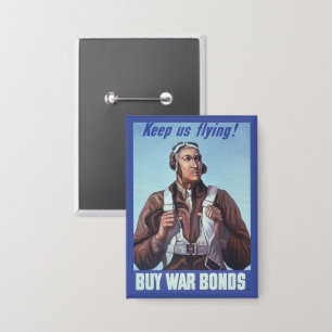 Black Aviators: Militärischer Kampfdienst der USA Button
