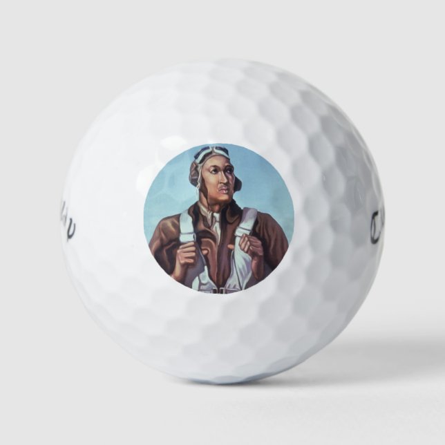 Black Aviators: Militärischer Kampfdienst der USA Golfball (Vorderseite)