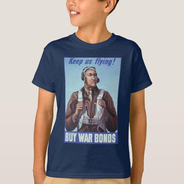 Black Aviators: Militärischer Kampfdienst der USA T-Shirt (Vorderseite)