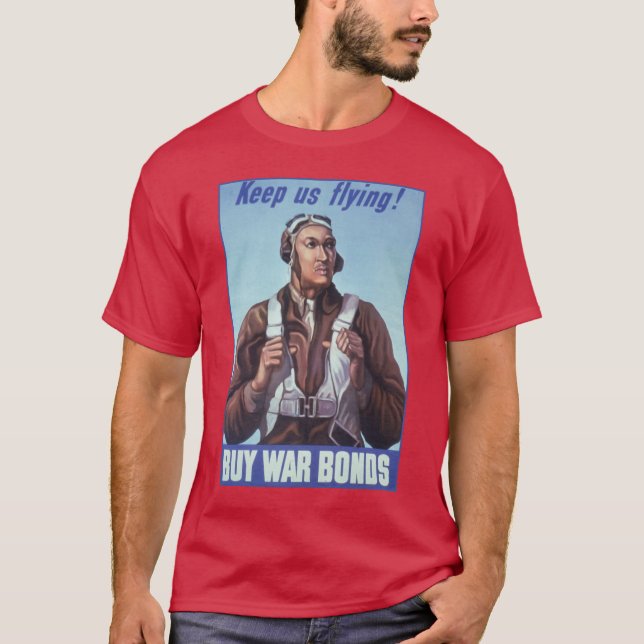 Black Aviators: Militärischer Kampfdienst der USA T-Shirt (Vorderseite)