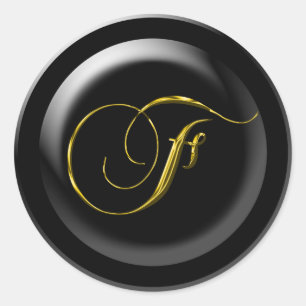 Black Backgournd Wedding Siegel Runder Aufkleber