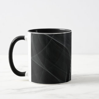 BLACK BACKGROUND AND DELICATE LIGHT BRUSHSTROKES TASSE
