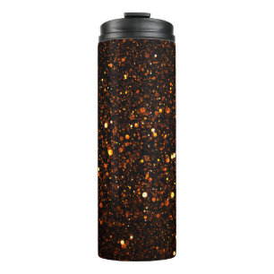 Black Background Beautiful Bokeh Thermosbecher