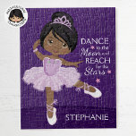 Black Ballerina<br><div class="desc">Personalisieren Sie das multikulturelle Ballerina-Puzzle. Bitte Karo mehr von meinen personalisierten Ballerina Geschenken.</div>
