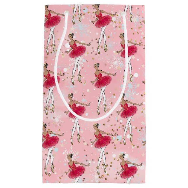 Black Ballerina Holiday Geschenktasche Kleine Geschenktüte (Vorderseite)