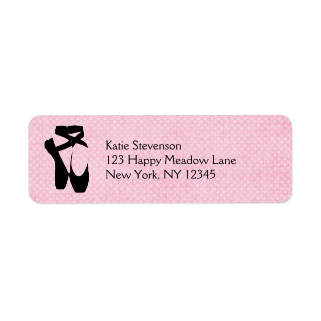 Black Ballet Shoes En Pointe (Vorne)