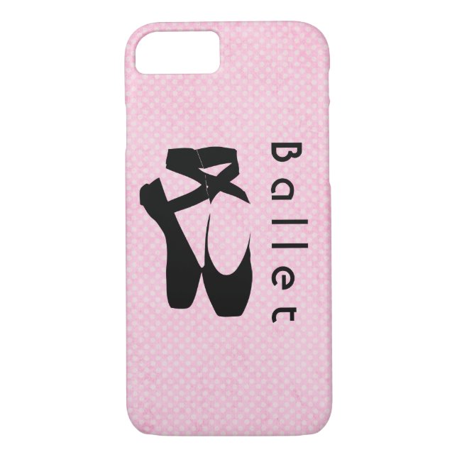 Black Ballet Shoes En Pointe Case-Mate iPhone Hülle (Rückseite)