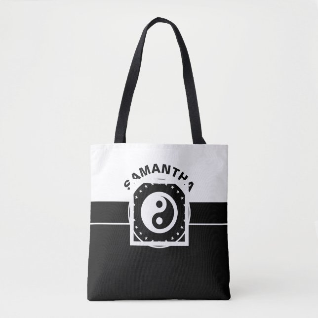 Black Banner & Black Rectangle + Ihre Ideen Tasche (Vorderseite)