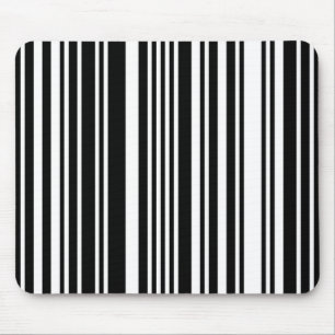 Black Barcode Maus Pad Mousepad