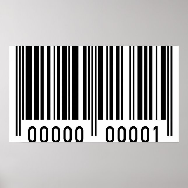 Black Barcode Poster (Vorne)
