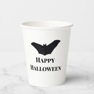Black bat glückliches Halloween hinzufügen Namen T Pappbecher