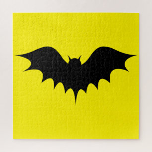 Black Bat Jigsaw Puzzle, gelb