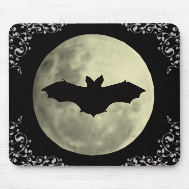 Black Bat Maus Pad Mousepad (Vorne)
