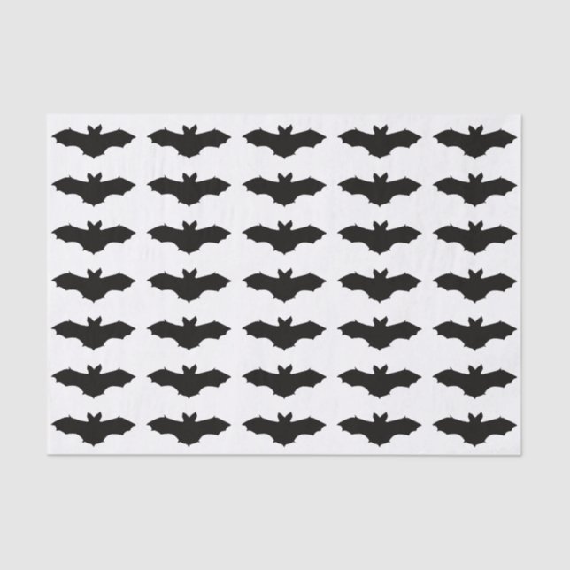 Black Bat Tissue Paper Seidenpapier (Vorderseite)