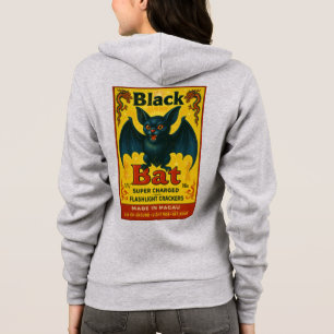 Black Bat Vintage Firecracker Label Sweat à capuch
