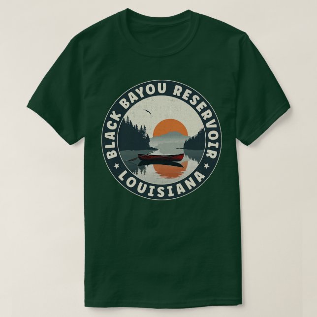 Black Bayou Reservoir Louisiana Sunset TShirt (Design vorne)
