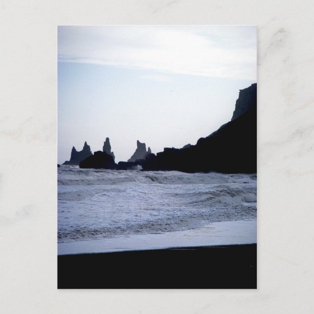 Black Beach Postkarte (Vorderseite)