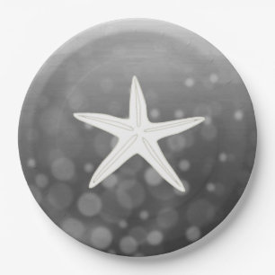 Black Beach Themed Starfish Paper-Teller Pappteller