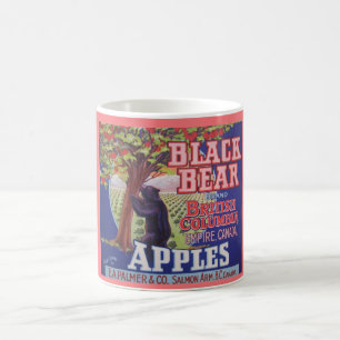 Black Bear Äpfel Tasse