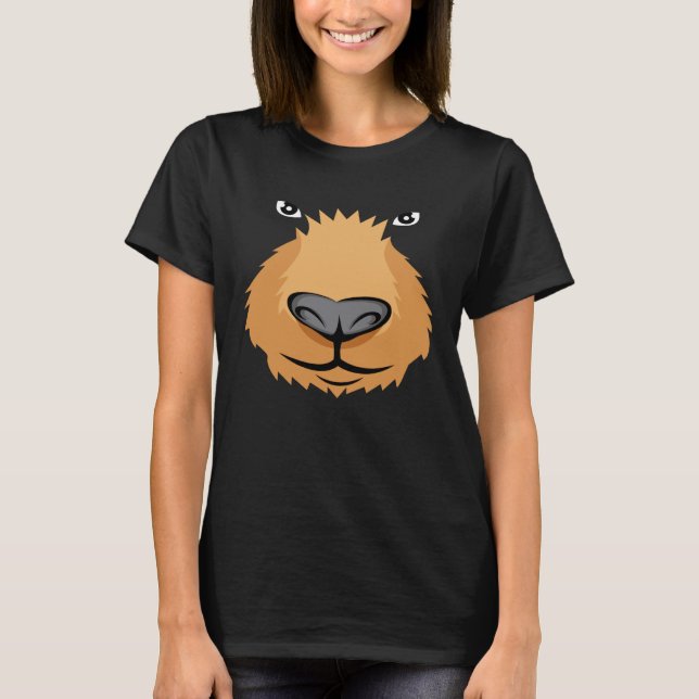 Black Bear Costume Mascot Fan Or Nature T-Shirt (Vorderseite)