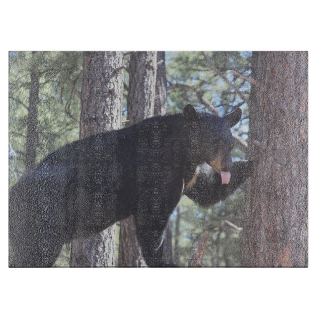 Black Bear Cutting Board Schneidebrett (Vorderseite)