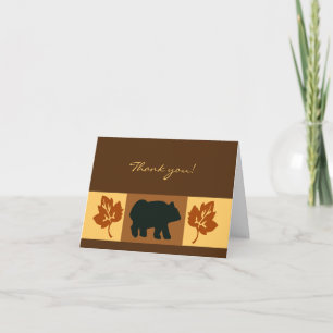 Black Bear Rustic Card Taille de la carte de voeux