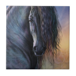 Black Beauty Art Tile Fliese
