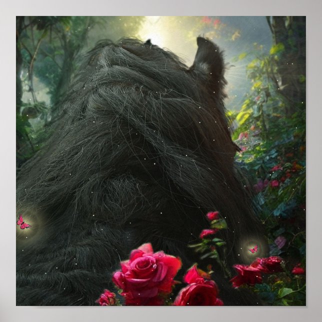 Black Beauty Friesian Horse - Poster (Vorne)