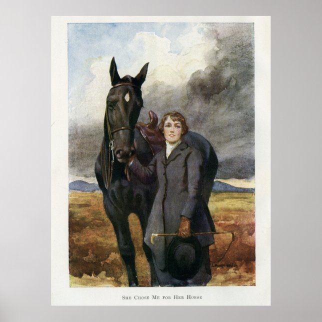 Black Beauty Poster - Sewell book painting (Vorne)