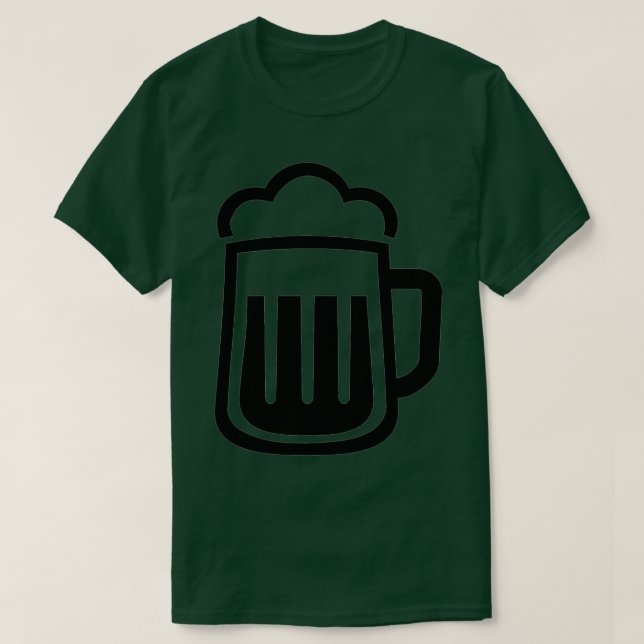 Black beer icon T-Shirt (Design vorne)