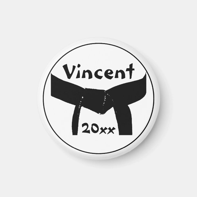 Black Belt Basic für Kampfkunst Magnet (Vorne)