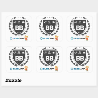 Black Belt Certified - GLSS.app Quadratischer Aufkleber