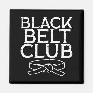 Black Belt Club Cool Karate Taekwondo Kung Fu Jiu Magnet
