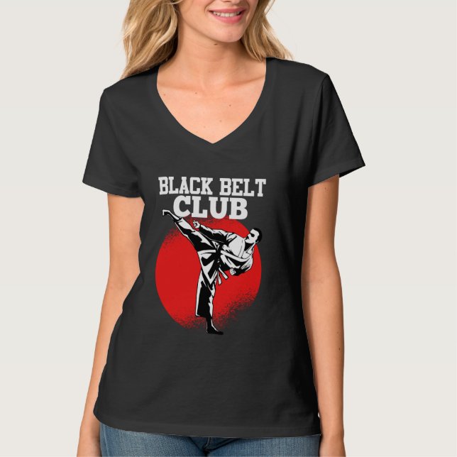 Black Belt Club Shaolin Master Chinese Martial Art T-Shirt (Vorderseite)