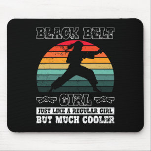 Black Belt Girl Karate Black Belt Werbeaktion Blac Mousepad
