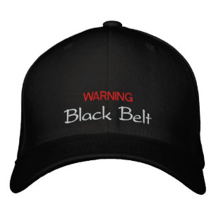 Black Belt Hat Bestickte Baseballkappe