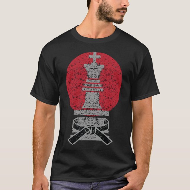 Black Belt Jiu Jitsu Training Combat Sports T-Shirt (Vorderseite)