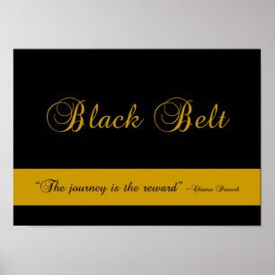Black Belt Journey Poster Print