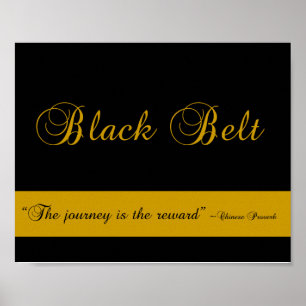 Black Belt Journey Poster Print