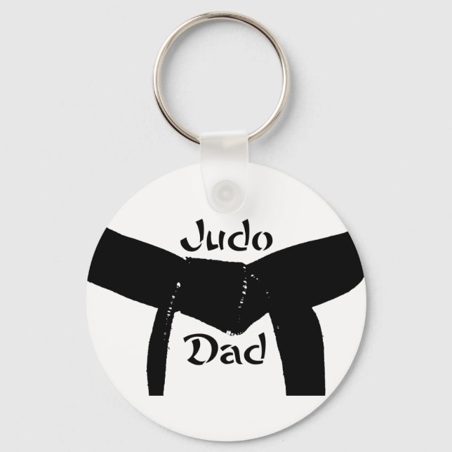 Black Belt Judo Vater Schlüsselanhänger (Vorderseite)