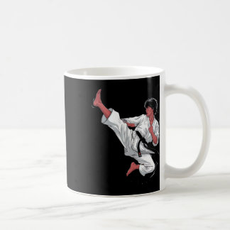 Black Belt Karate Fighter Kaffeetasse