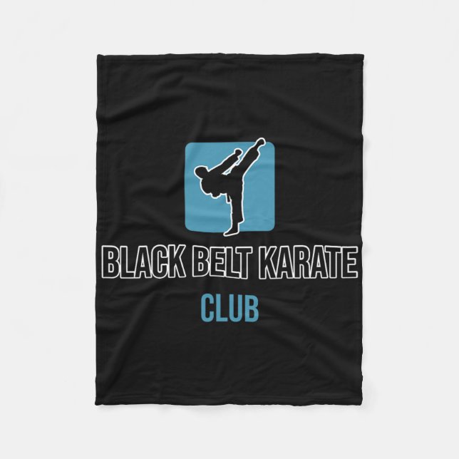Black Belt Karate Fleecedecke (Vorderseite)