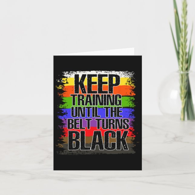 Black Belt, Kwon Do, Karate Karte (Vorderseite)
