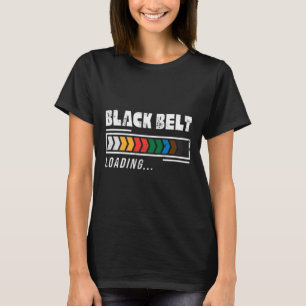 Black Belt Loading Martial Arts Karate Minimalisti T-Shirt