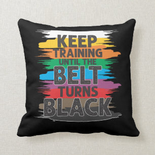 Black Belt Martial Art Training Karate TaeKwonDo Kissen