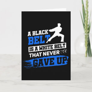Black Belt Sprichwort Karate Taekwondo Kampfkünste Karte