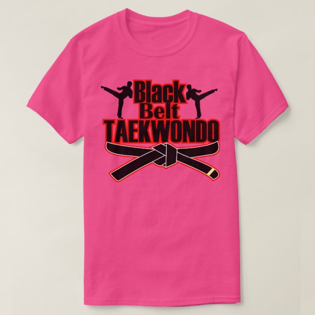 Black Belt Taekwondo T-Shirt (Design vorne)